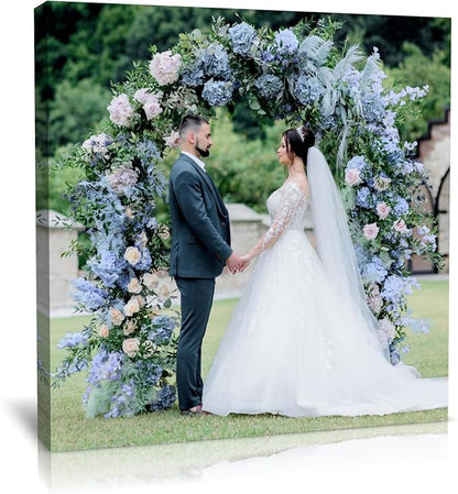 TreeDeal Custom Canvas Prints with Your Photos, Framed 24” x 24” Personalized Pictures Print, Customized Photo to Canvas Wall Art Ideal for Home Decor Gift Wrapping Pets Family Baby Wedding