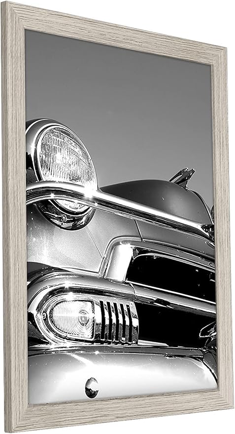 Americanflat 18x24 Poster Frame with Polished Plexiglass - Wide Picture Frames Made of Engineered Wood for Vertical or Horizontal Wall Display - Epic Collection - Driftwood