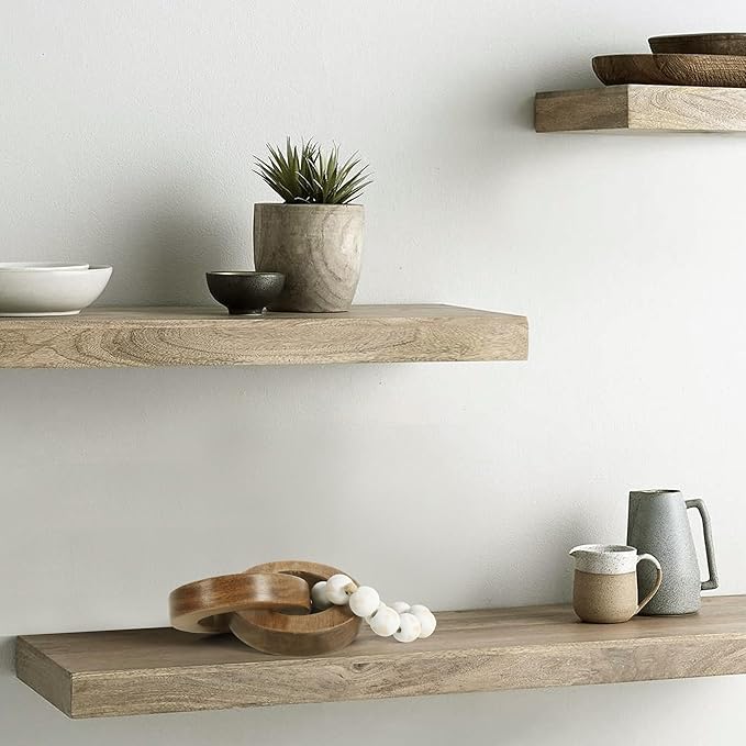 Oakrain Wood Chain Link Decor, Handmade Carved Knot Decor, Minimalist Home Décor Accents, Shelf Coffee Table Decor, Natural Boho Farmhouse Rustic Home Decor, Best Housewarming Gifts (8.86 inch)