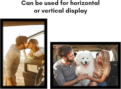 Americanflat 16x25 Poster Frame with Polished Plexiglass - Black Picture Frame - Wide Photo Frames Made of Engineered Wood for Vertical or Horizontal Wall Display - Epic Collection - Black
