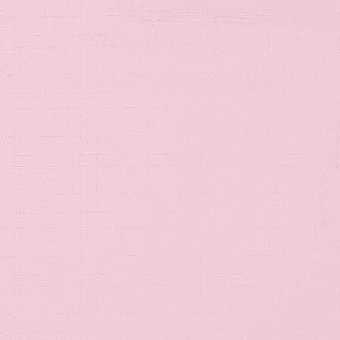 Eclipse Kendall Modern Blackout Thermal Rod Pocket Window Curtain, Insulating & Noise Reducing Curtains for Bedroom or Living Room (1 Panel), 63 in Long x 42 in Wide, Soft Pink