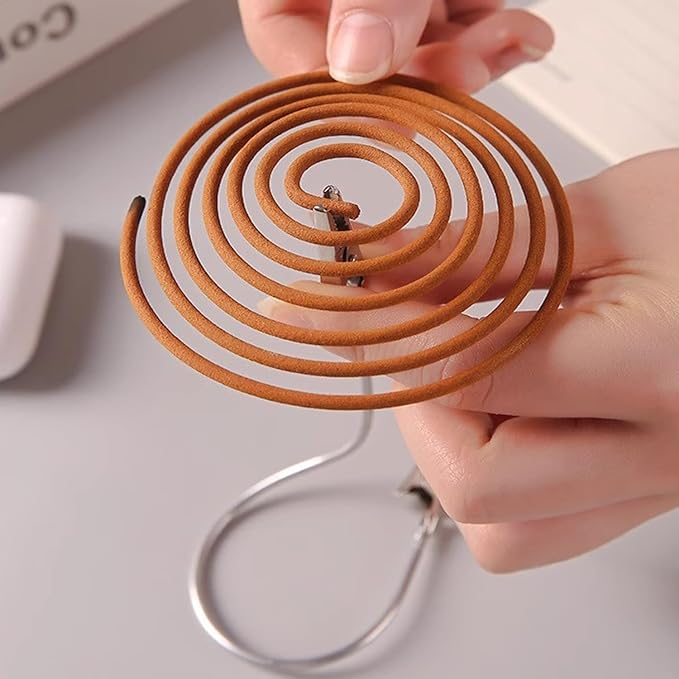 6 Pack Incense Holder Clips Flexible Double Ended Clips Clamp Arm Stand for Sticks Insence Stick Holder Ash Catcher with Removable Glass Incense Burner Citronella Incense Coils Camping Terrace