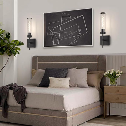 Wall Sconces,Battery Operated Wall Sconce 3000K 10400mAh Fast Chargin Endurance 150 Hours Infinitely Dimmable with Remote Control Wireless Wall Lights for Bedroom Living Room Hallway