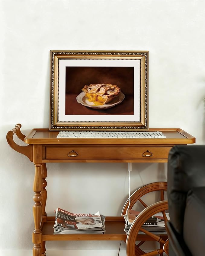 InSimSea Gold Framed Canvas Wall Art Room Decor Vintage Fruit Still Life Artwork Prints for Kitchen Farmhouse Wall Decor Picture for Cafe Dining Desktop Decoration