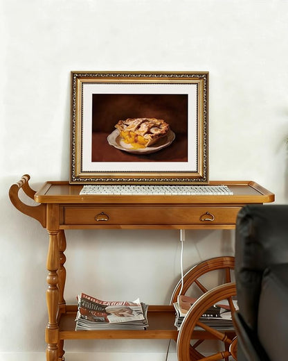 InSimSea Gold Framed Canvas Wall Art Room Decor Vintage Fruit Still Life Artwork Prints for Kitchen Farmhouse Wall Decor Picture for Cafe Dining Desktop Decoration