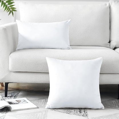 Artscope Luxury Velvet Pillow Covers Decorative Square Pillowcases Soft Solid Cushion Cases for Couch Sofa Bedroom Home Decor 18x18 Inch White