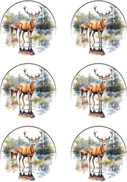Coasters Set of 6 Ceramic Drink Coaster with Cork Base Modern Style Coasters for Mugs and Cups Office Kitchen 4 in