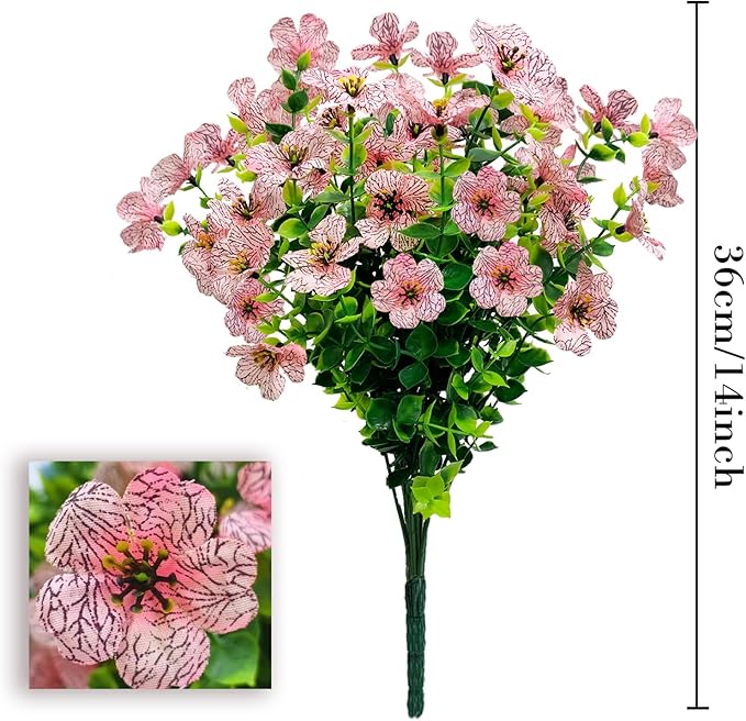 Artificial Fall Flowers for Outdoors, Artificial mums for Outdoors UV Resistant and fadeproof,Faux mums for Outdoor planters for Porch Patio Garden Planter Box Home Outdoor Decor(10pcs)