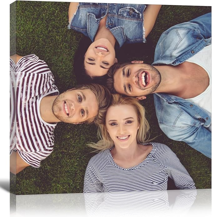 GMissT Canvas Prints With Your Photos - Personalized Pictures On Canvas Custom Poster for Home Decor - Floating Frames & Gift Wrapping Available