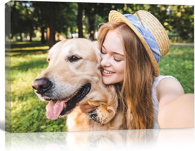 GMissT Canvas Prints With Your Photos - Personalized Pictures On Canvas Custom Poster for Home Decor - Floating Frames & Gift Wrapping Available