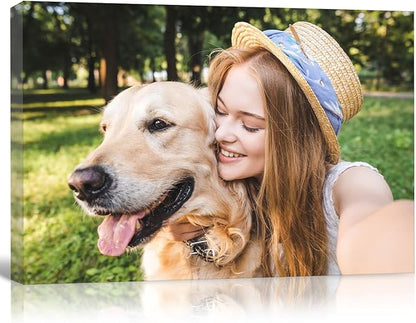 GMissT Canvas Prints With Your Photos - Personalized Pictures On Canvas Custom Poster for Home Decor - Floating Frames & Gift Wrapping Available