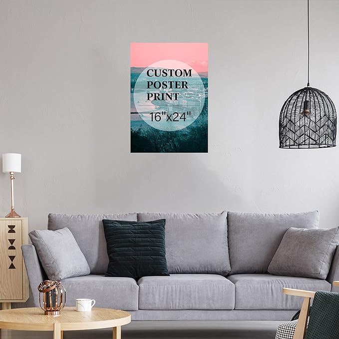 jenesaisquoi Custom Canvas Art Print 16" x 24", Upload Your Photo Image Custom Personalized Photo to Poster Printing Home Decor Wall Art Prints (Unframed)