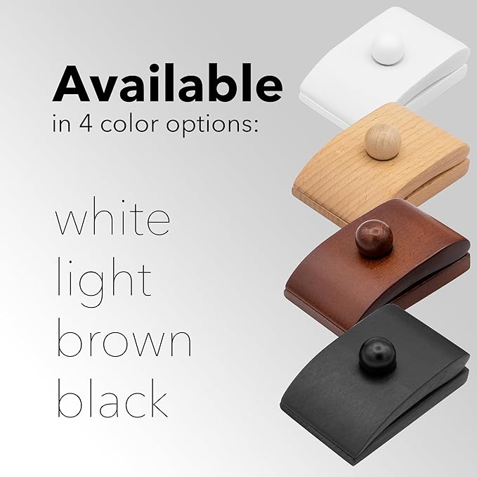 4 Large Quilt Hangers for Wall for Display, Wooden Rug Hangers for Wall Hangings, Decorate with Your Blanket and Tapestry Hangers (Light, 4 Large Clips with Hardware)
