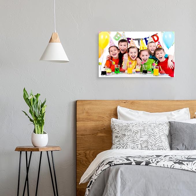 YYYYHPP Canvas Prints with Your Photos, Personalized Photo to Canvas Wall Art,Canvas Printing for Wedding, Family, Baby, Pets, Home Office Decor, Wrapped Frame 30"x18"