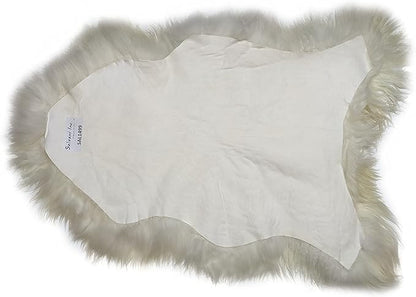 Home Collezione by Salvani Genuine Icelandic Sheepskin Rug Throw (Shade of White)