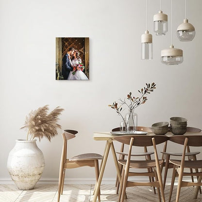 YYYYHPP Canvas Prints with Your Photos, Personalized Photo to Canvas Wall Art,Canvas Printing for Wedding, Family, Baby, Pets, Home Office Decor, Wrapped Frame 11"x14"