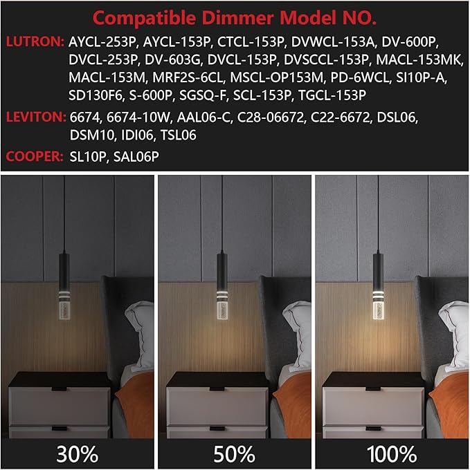 Pendant Lights Kitchen Island, Crystal Pendant Light Fixtures Mini 6W LED Modern Kitchen Pendant Lighting Over Sink and Living Room and Bedroom (Black 1-Pack)
