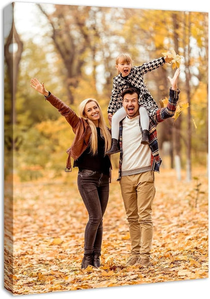 YYYYHPP Canvas Prints with Your Photos, Personalized Photo to Canvas Wall Art,Canvas Printing for Wedding, Family, Baby, Pets, Home Office Decor, Wrapped Frame 24"x36"