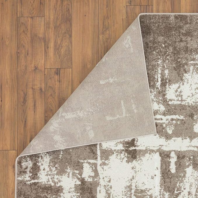 LUXE WEAVERS Abstract Modern Area Rug, Beige 5x7