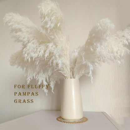Beige Vase - Beige Ceramic Vase, 6“ Neutral vase Home Decor, Boho Off White Cream Vases for Flower, Minimalist Modern Ivory vases for Centerpieces, Room Decor, Living Room, Bedroom or Gift