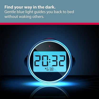 Bellman & Symfon Vibrating Alarm Clock Pro with Bed Shaker - Loud Alarm, Flashing LED Night Lights for Heavy Sleepers, Hard of Hearing and Deaf People - Alarm Clocks for Bedrooms with Backup Batteries
