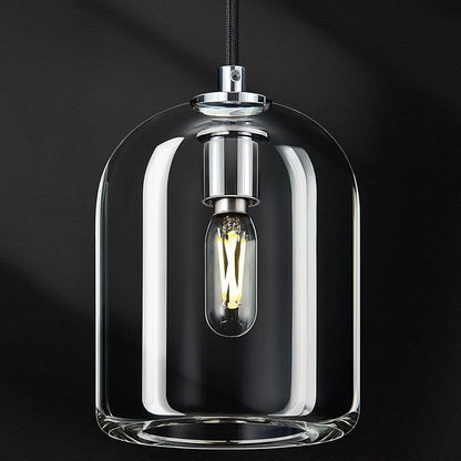 Modern Chrome Pendant Lights Kitchen Island Ceiling Chandelier Indoor Crystal Hanging Light Fixtures for Dining Room Kitchen Living Room Bedroom（1Pack）