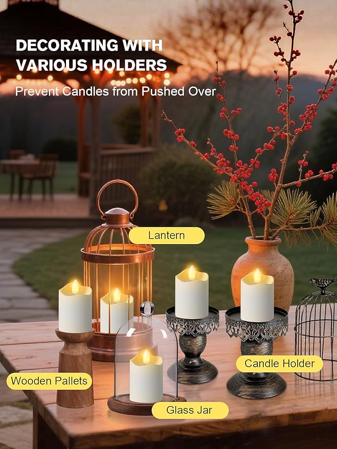 Rechargeable Tea Lights Candles with Remote Timer, 2" x 2.1" Flameless LED Candles with USB Charging Base, Small Votive Candle Electric Fake Candle for Wedding Table Decor Dining (8 Pack)