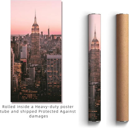 JIMUJIA Custom Canvas Art Print 36"x72" - Unframed Artwork, Personalized Wall Decor, Customizable Photo, Custom Portrait, Office, Living Room, Bedroom Wall Art(36×72in,Unframe)