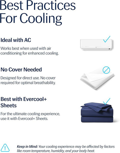 REST® Evercool® Cooling Comforter, Twin/Twin XL, Blanket for Hot Sleepers, All Season Bedding to Keep Cool for Night Sweats, Breathable Lightweight Blanket, 68"x90" Inches, Midnight Blue