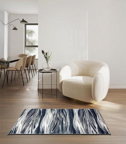 Keen Home Design Area Rugs - 3x5 Non-Shedding, Abstract Rugs for Kitchen, Living Room, Bedroom, Dining Room, Entryway - Size: 3' x 5', Multi