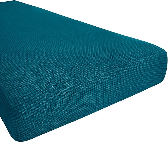 Hokway Couch Cushion Covers Stretch Cushion Covers Sofa Seat Cushion Slipcover Cushion Protector(Teal, Medium)