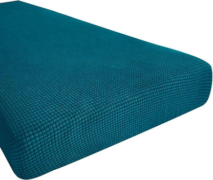 Hokway Couch Cushion Covers Stretch Cushion Covers Sofa Seat Cushion Slipcover Cushion Protector(Teal, Medium)