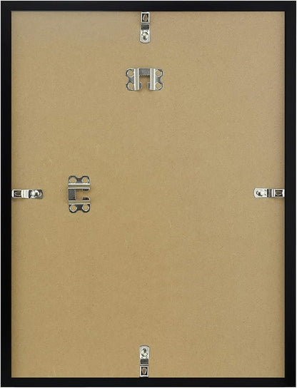 Americanflat 12x16 Picture Frame with Polished Plexiglass - Use as 8x12 Frame with Mat or Display 12x16 Photo Without Mat - Streamline Collection - Thin Border Picture Frames for Wall - Black