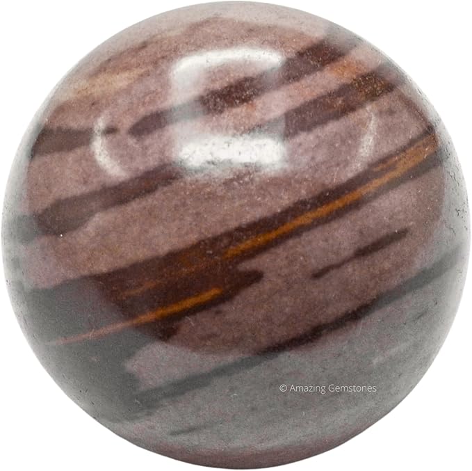 Amazing Gemstone Narmada Stone Crystal Ball with Stand - 2.5" Inches Large Crystal Sphere Meditation Balls for Witchcraft and Decorative Balls