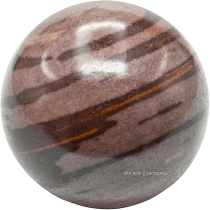 Amazing Gemstone Narmada Stone Crystal Ball with Stand - 2.5" Inches Large Crystal Sphere Meditation Balls for Witchcraft and Decorative Balls