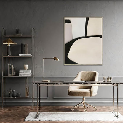 LEVERUP Black Line Art Posters Abstract Canvas Wall Artwork Modern Paintings Wall Decor for Dining Room Bedroom Office 32×40 Inchs Room Pictures