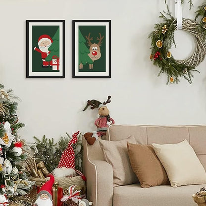 upsimples 11x17 Picture Frame Set of 5, Display Pictures 9x15 with Mat or 11 x 17 Without, Wall Gallery Poster Frames, Black
