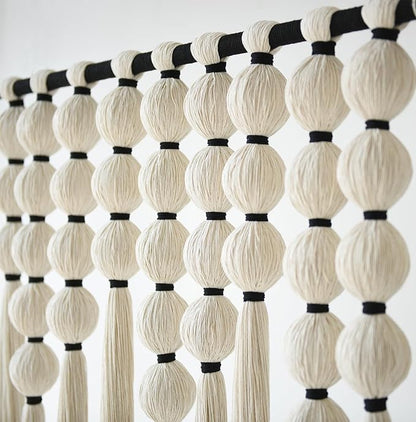 IOWER Large Macrame Wall Hanging Macrame Wall Decor Sphericity Cotton Textile Wall Hanging Boho Wall Decor Art Fiber Yarn Art Handmade 39" Wx39 L