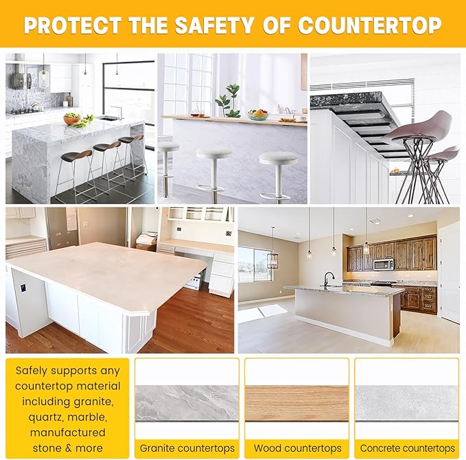 Hidden Countertop Support Bracket 36 Inch 2 Pack Heavy Duty Granite Support Bracket for Kitchen Island Bar Top Countertop