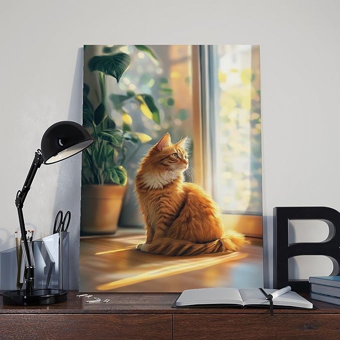 Personalized Wall Art for Wall Custom Photo Print on Canvas Wall Art for Wedding Pet Family Lovers Birthday Keepsakes Unframed Rolled Canvas Printed 12x8in
