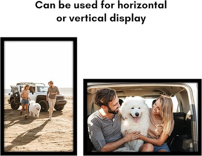 Americanflat 20x32 Poster Frame with Polished Plexiglass - Black Picture Frame - Wide Photo Frames Made of Engineered Wood for Vertical or Horizontal Wall Display - Epic Collection - Black