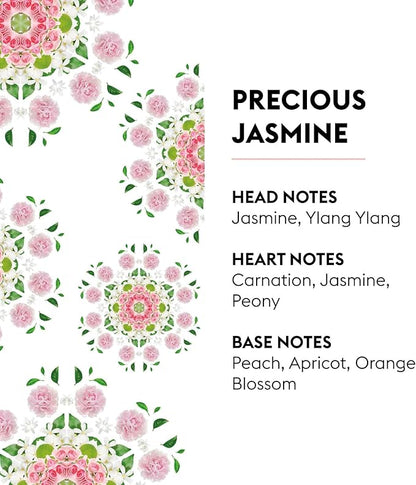 MAISON BERGER Precious Jasmine Lampe Berger Refill, 500 ml (16.9 fl oz), Odor-Neutralizing Home Fragrance Oil Lamps, Jasmine, Ylang Ylang, Carnation, Peony, Peach, Made in France