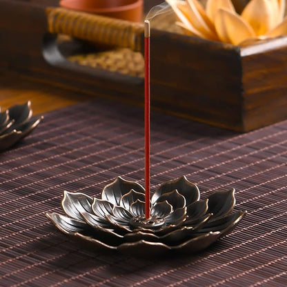 Incense Burner - Incense Stick Holder 6 Incense Holes with Detachable Ash Catcher