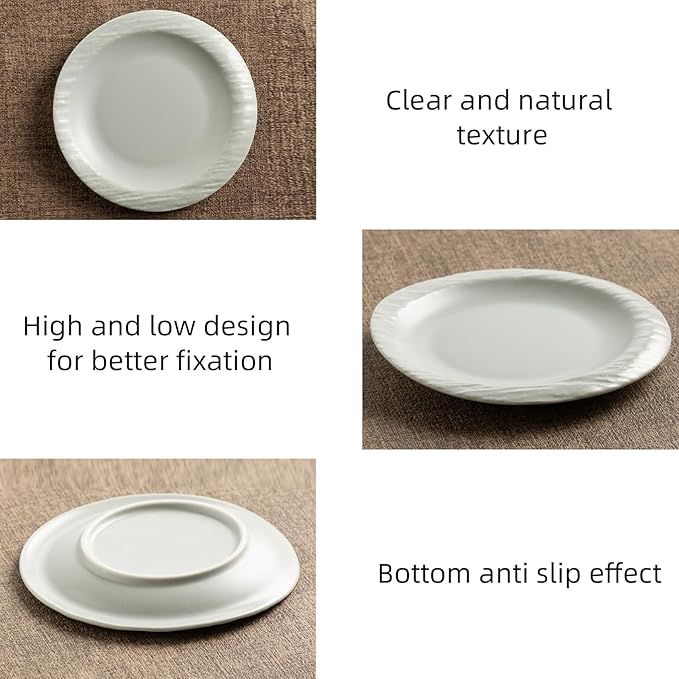 Ceramic Jewelry Tray Decorative Ring Holder and Trinket Dish for Women Wedding Engagement Birthday Gift for Her Jewelry Vanity Tray graduation gifts (grey)