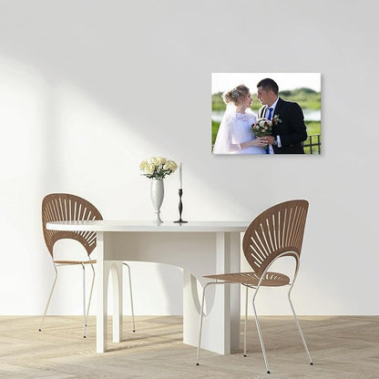 YYYYHPP Canvas Prints with Your Photos, Personalized Photo to Canvas Wall Art,Canvas Printing for Wedding, Family, Baby, Pets, Home Office Decor, Wrapped Frame 24"x18"