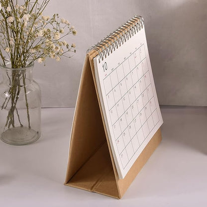 2026 Mini Desk Calendar Monthly Simple Style Flip Calendar 6.5" x 6" (Oct. 2025 to Dec. 2026)