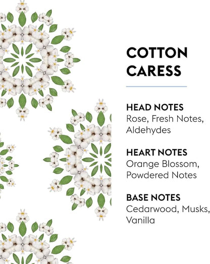 MAISON BERGER Cotton Caress Lampe Berger Refill, 500 ml (16.9 fl oz), Odor-Neutralizing Home Fragrance Oil Lamps, Rose, Fresh Notes, Aldehydes, Orange Blossom, Made in France