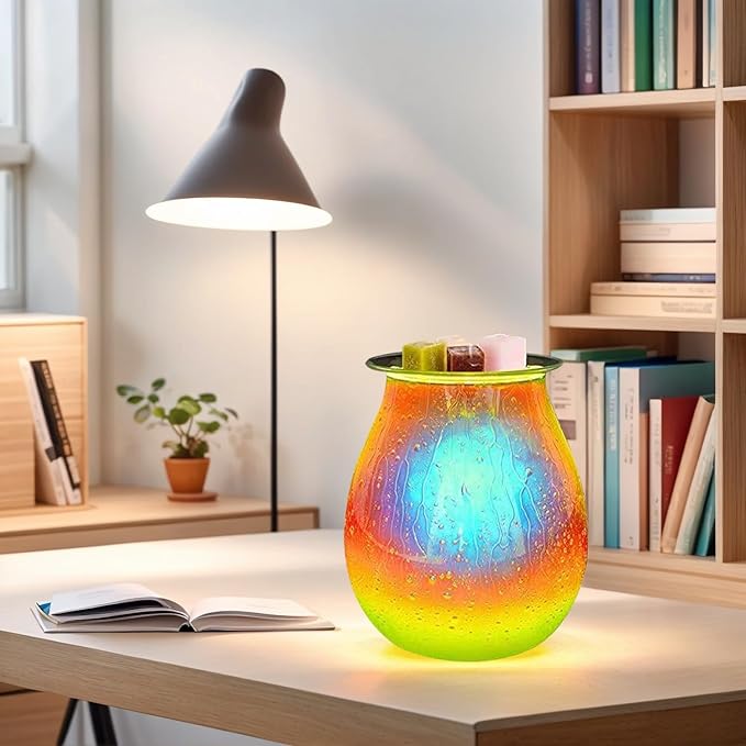 Dicimi Wax melt Heater, Electric Fuel Heater, Glass Wax Heater - for Home, Kitchen, Living Room, Bedroom, SPA (Water Drop)