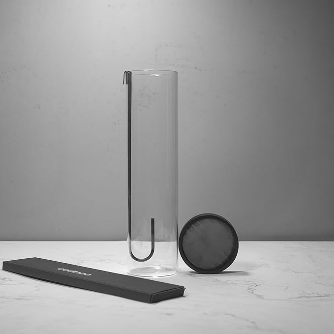 Incense Holder for Sticks,Incense Burner Holder,Modern Incense Holder for Stick with Glass Ash Catcher,Insence-Stick Holder [Anti-Ash Flying] for Yoga Spa (Thin-Black)