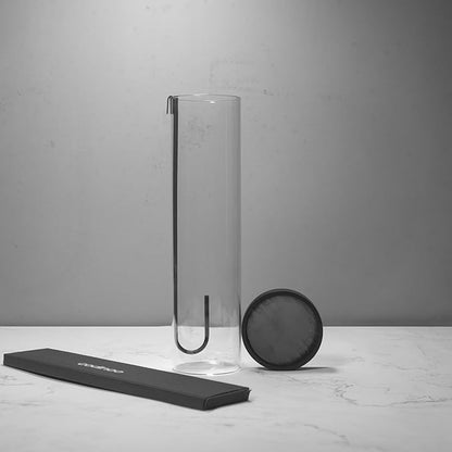 Incense Holder for Sticks,Incense Burner Holder,Modern Incense Holder for Stick with Glass Ash Catcher,Insence-Stick Holder [Anti-Ash Flying] for Yoga Spa (Thin-Black)
